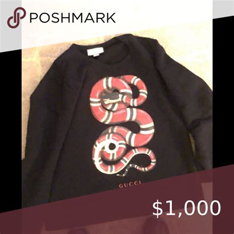 red gucci snake sweater|gucci crew neck sweater.